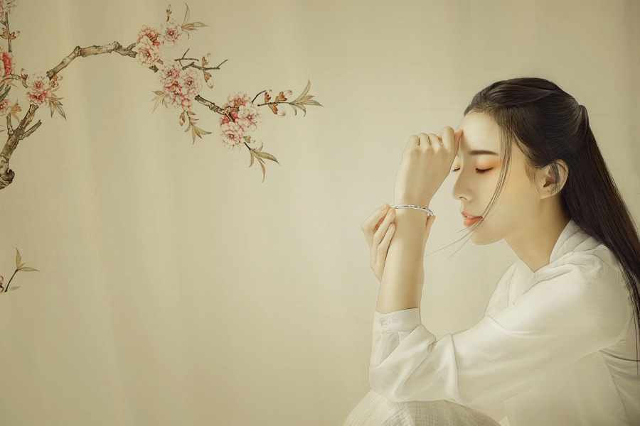 中国风工笔画人像修图|人像|摄影|Jessica曾 - 原
