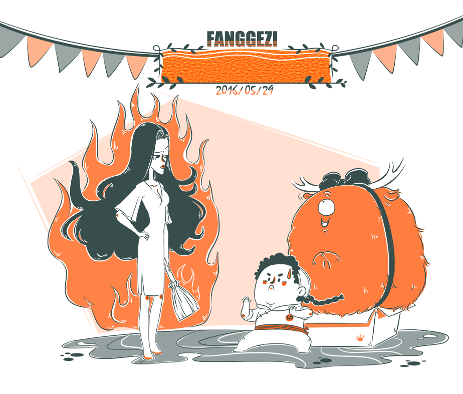 六一儿童节快乐~|插画|商业插画|会穿越的方格子