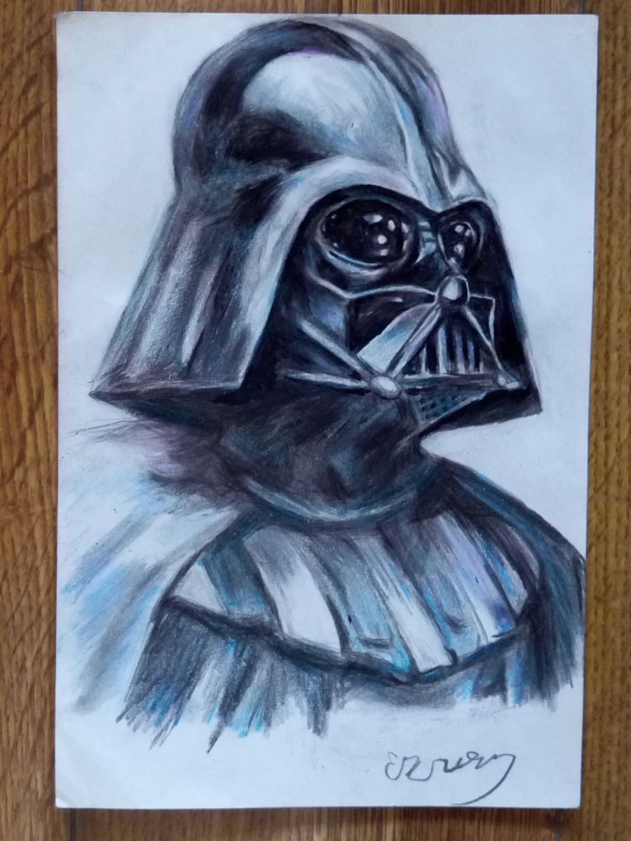 达斯维达|绘画习作|插画|Joker布鲁斯 - 原创设计