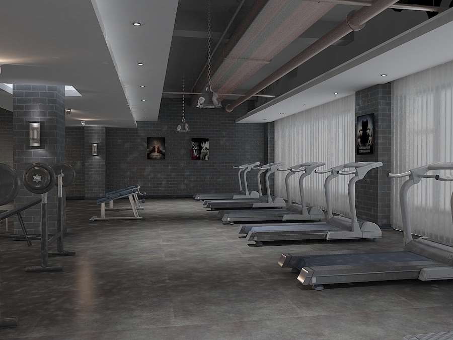 【遂宁菲特尼斯私教中心装修设计】成都健身房