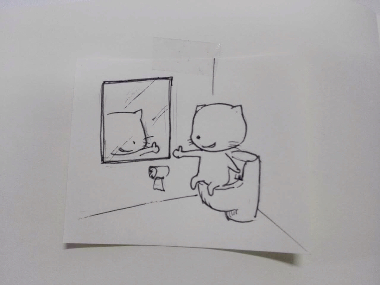 一只偶尔孤独的猫.|动漫|单幅漫画|不要相信猫 - 原创