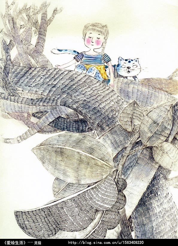 《爱绘生活》作品欣赏--灵猫