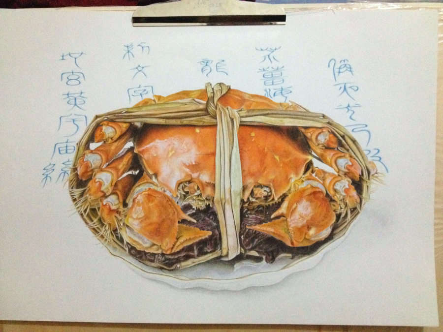 螃蟹|绘画习作|插画|宇中春树 - 原创设计作品 - 