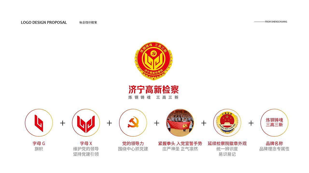 济宁logo设计丨济宁市高新区检察院logo设计(原创)