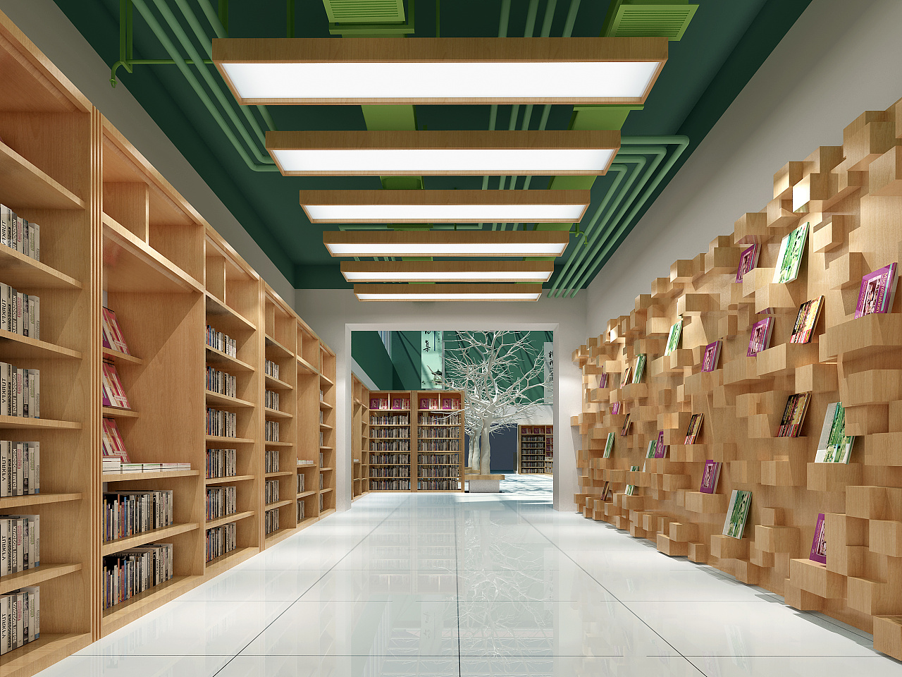 新华书店环境综合设计|空间|室内设计|SHD晟航