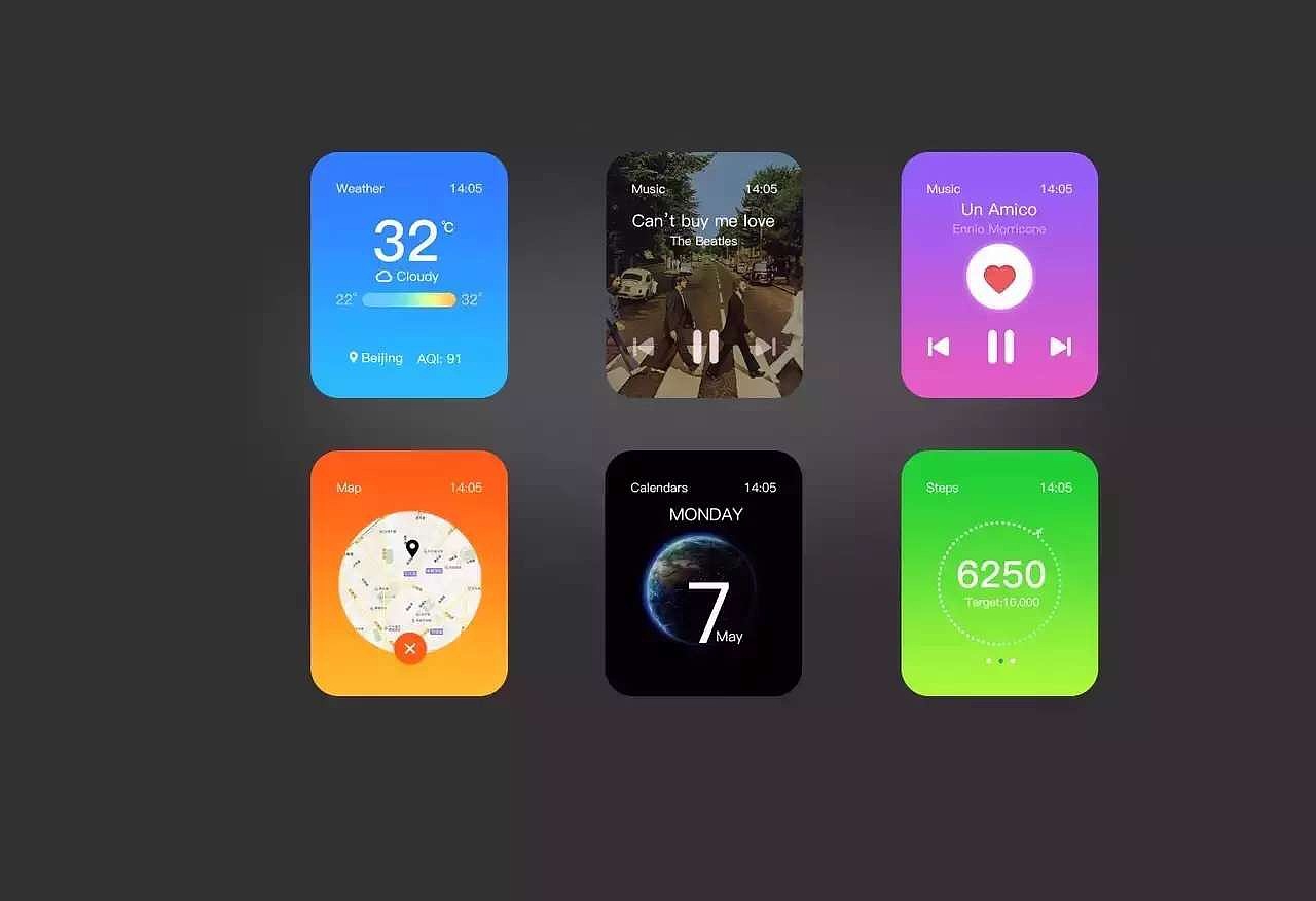 智能手表界面设计 - 原创作品 - 站酷(zcool)