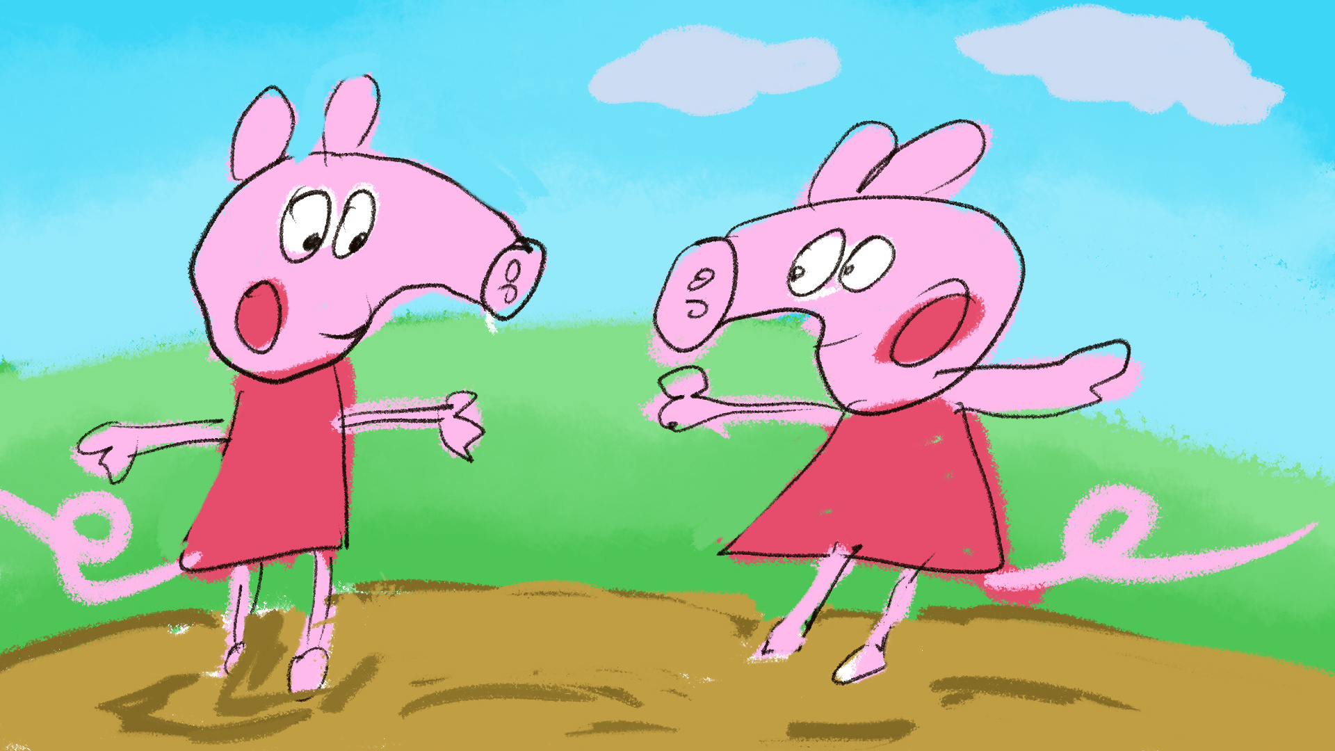 小猪佩奇壁纸|动漫|动画片|329723812 - 原创作