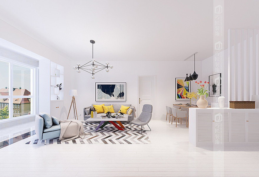 昆明新纯北欧小简北欧风格装修效果图设计图施工公司|空间|室内设计|生活如此简单1 - 原创作品 - 站酷 (ZCOOL)