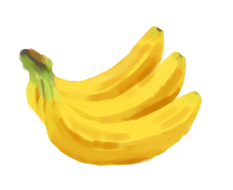 手绘练习-香蕉|绘画习作|插画|李步云 - 原创设计