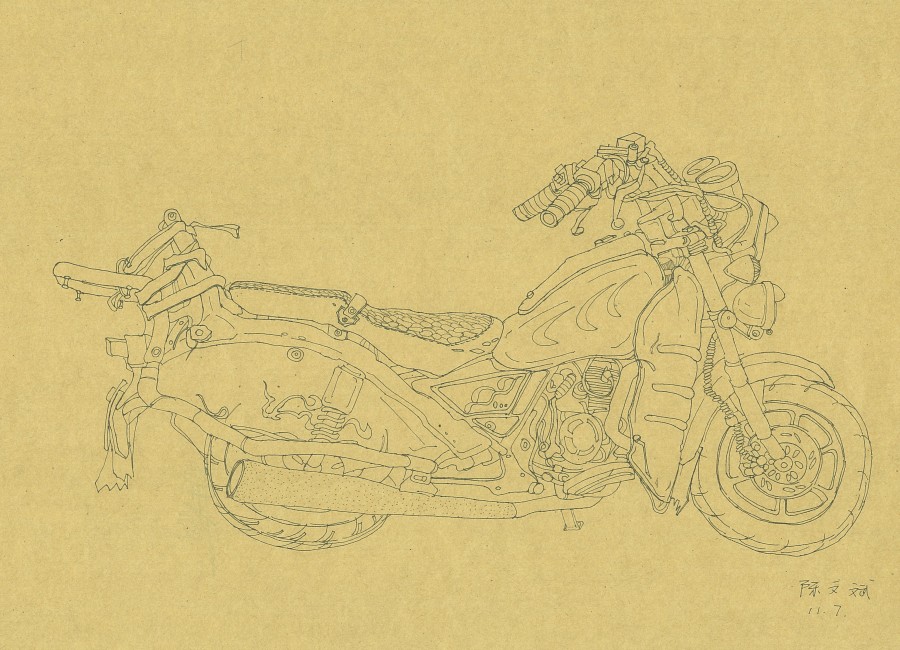 《摩托车》|速写|纯艺术|欧文佐贝伊德 - 原创设