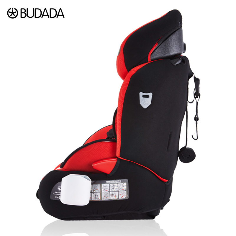 德国步达达budada佳骑士祥云红儿童安全座椅
