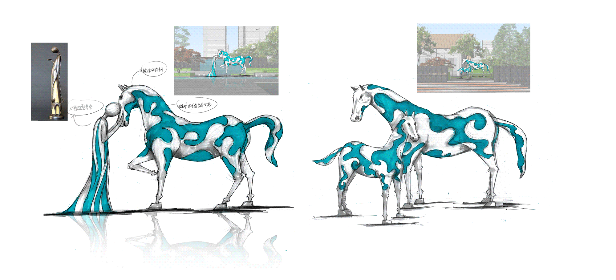 《马》|空间|景观设计|顺哥帅气 - 原创作品 - 站酷 (zcool)