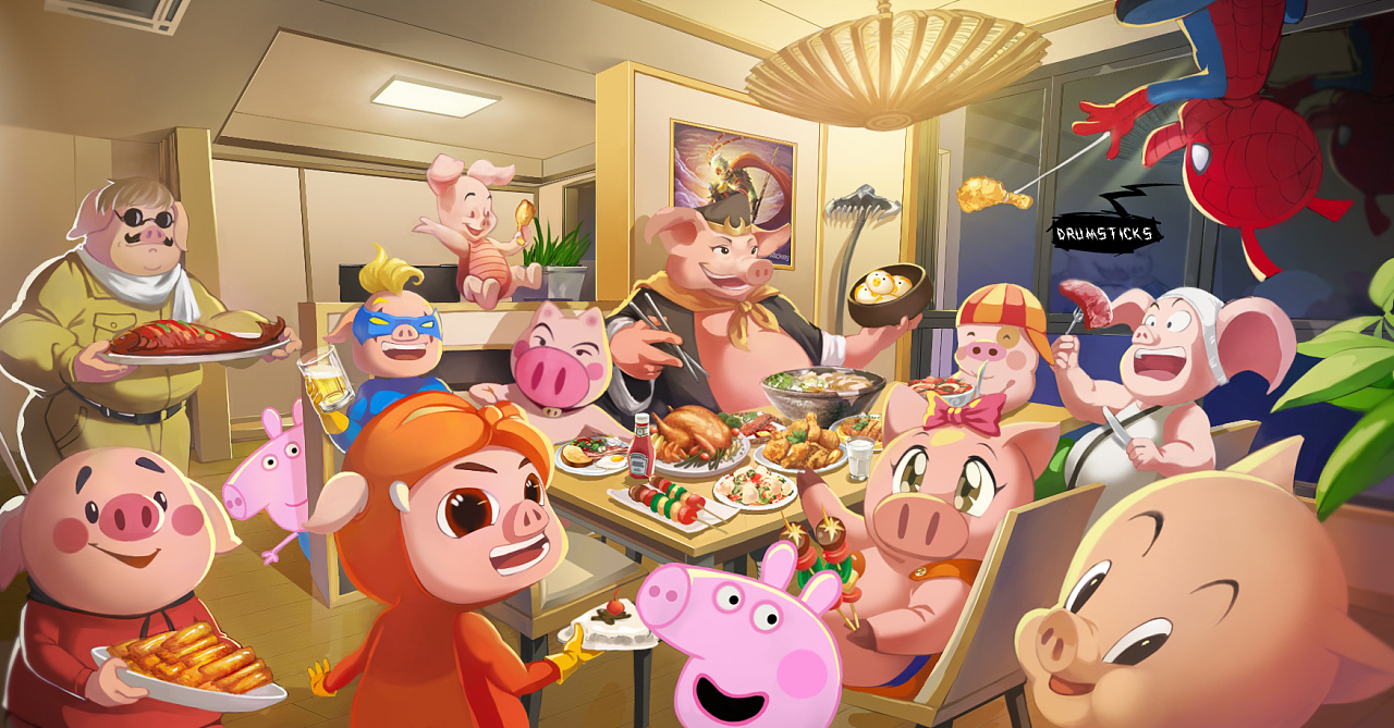漫画猪们的线下聚餐