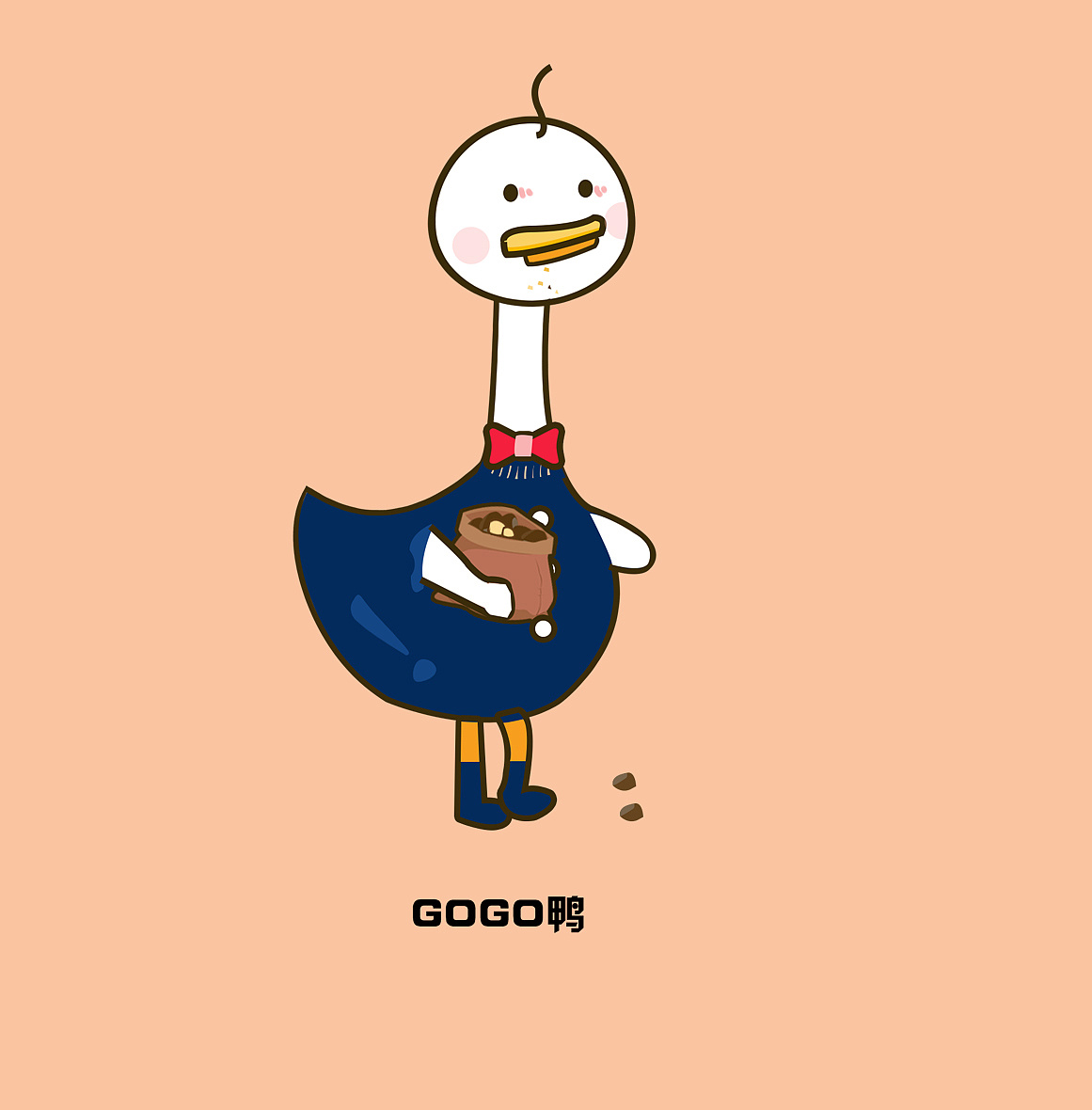 gogo鸭|动漫|网络表情|喵不是狐狸 - 原创作品 - 站酷