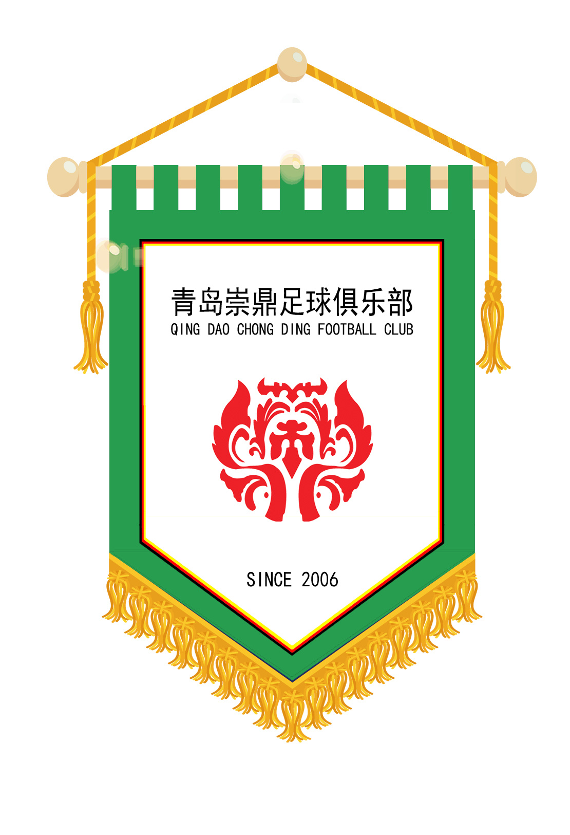 足球俱乐部队旗设计案例