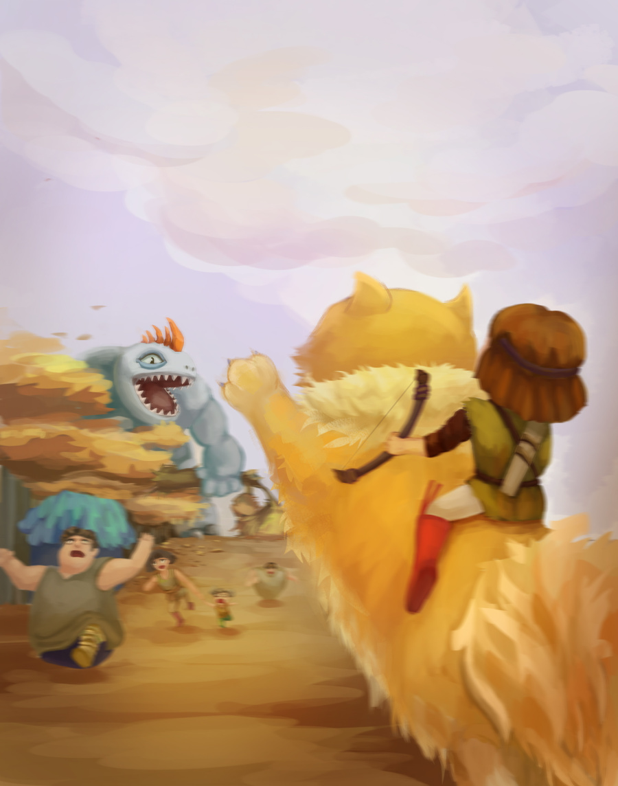 《喵仙国之奇异之旅》|儿童插画|插画|小狐狸小