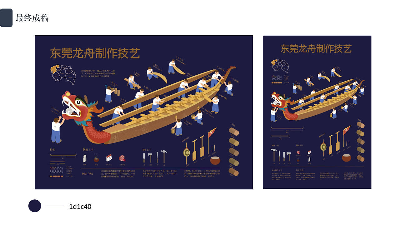 信息可视化设计 — 东莞龙舟制作技艺
