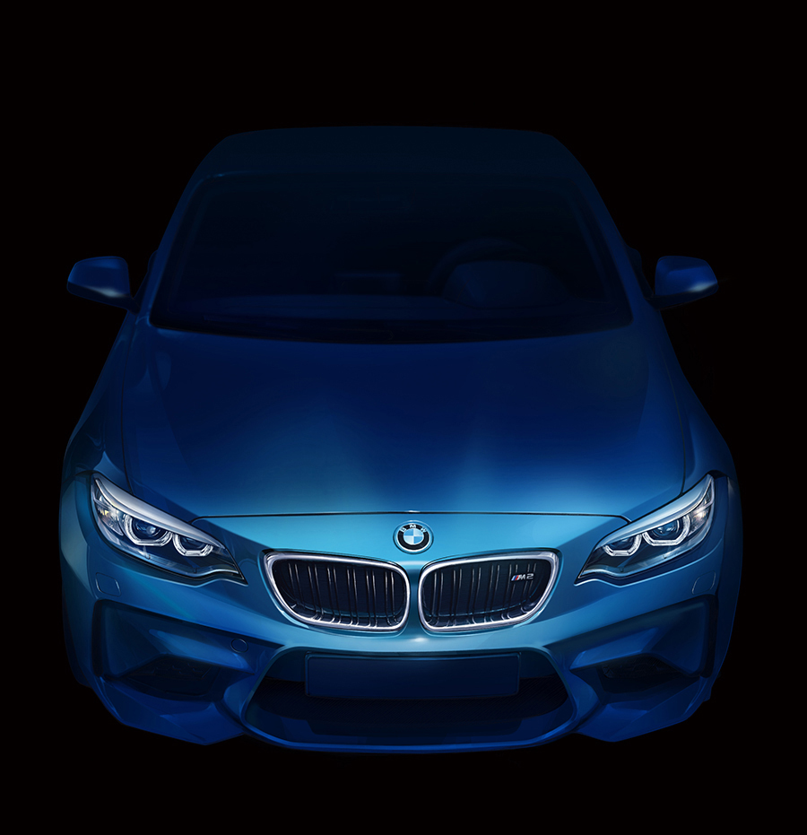 iPad Pro绘制BMW M2|商业插画|插画|一鸣86 -