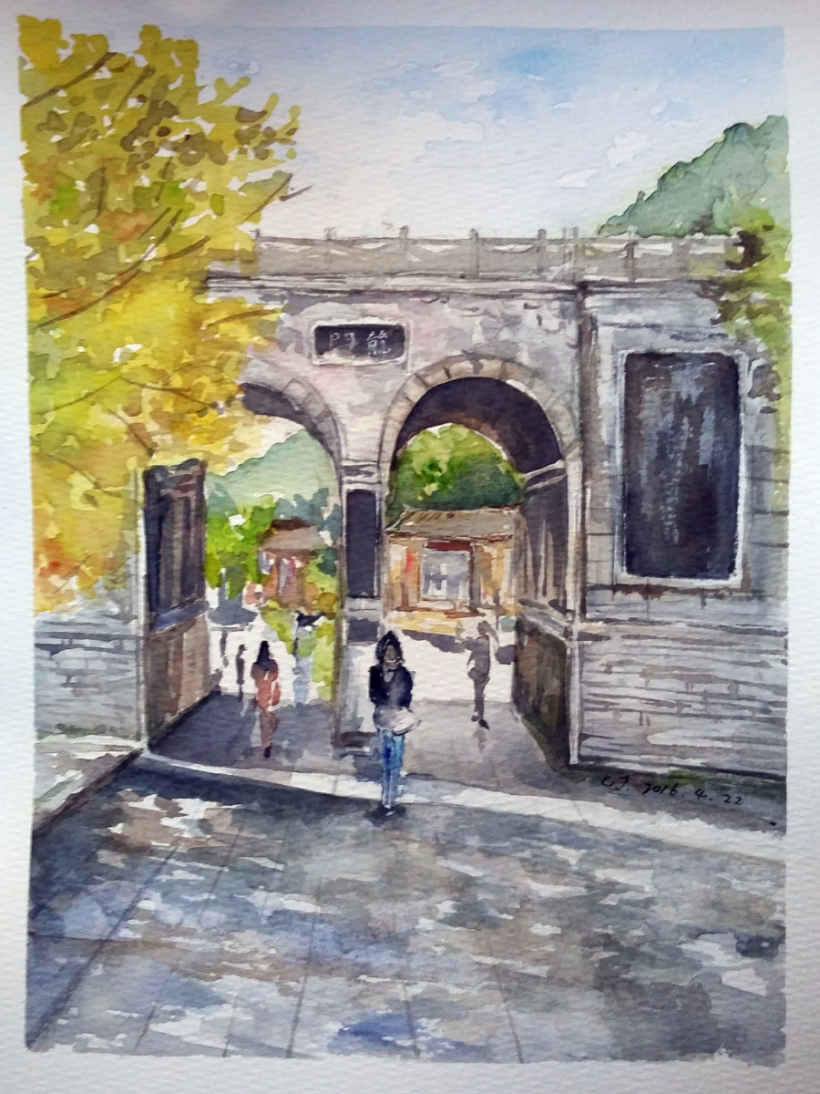 洛阳行|绘画习作|插画|九个月亮 - 原创设计作品