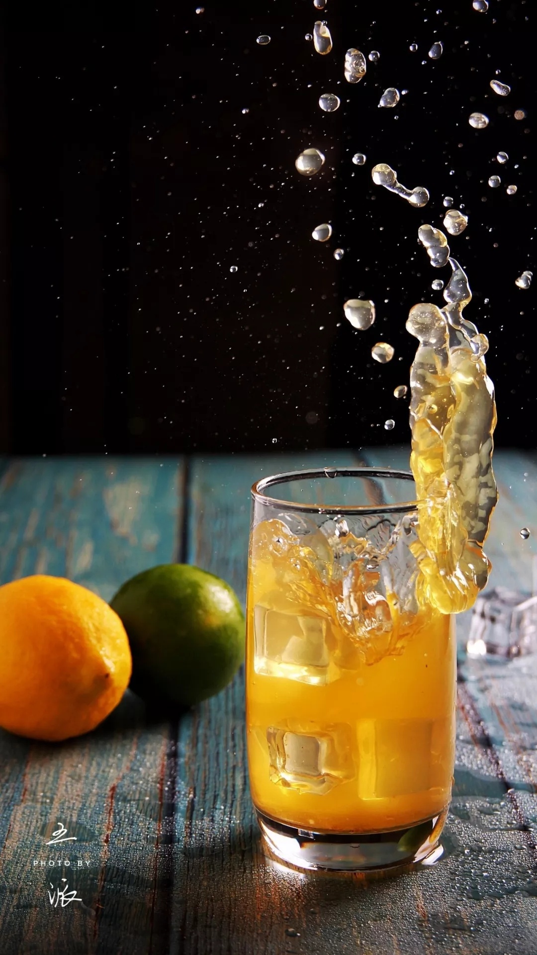 宁波饮品奶茶果汁店形象菜单设计上门拍照摄影: 橙汁