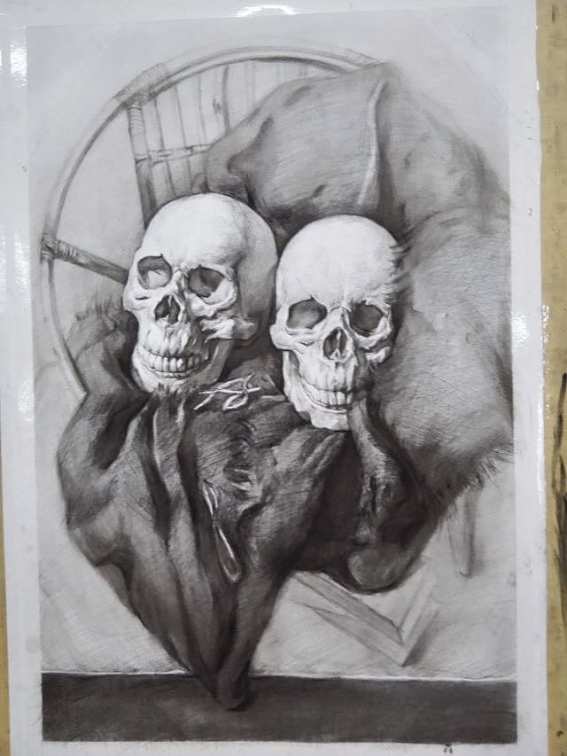 素描骷髅