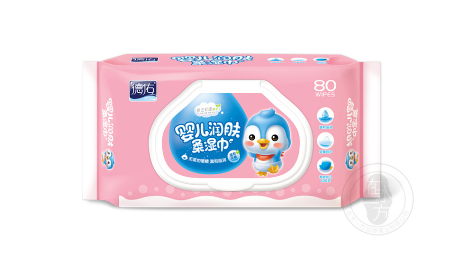 德佑-婴童湿巾用品包装设计\/品牌策划-在水一方