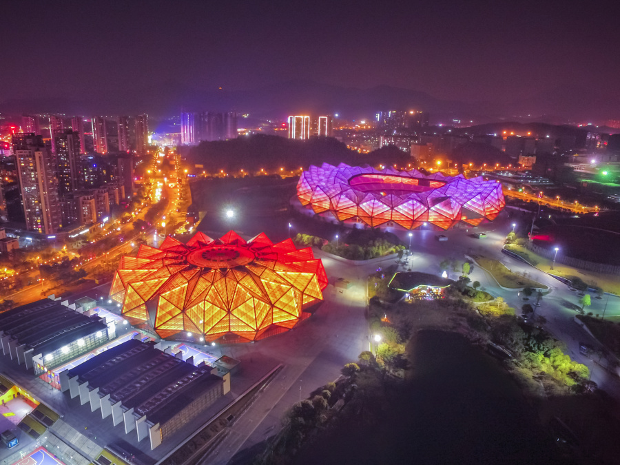 航拍深圳大运中心体育馆|环境\/建筑|摄影|家具摄