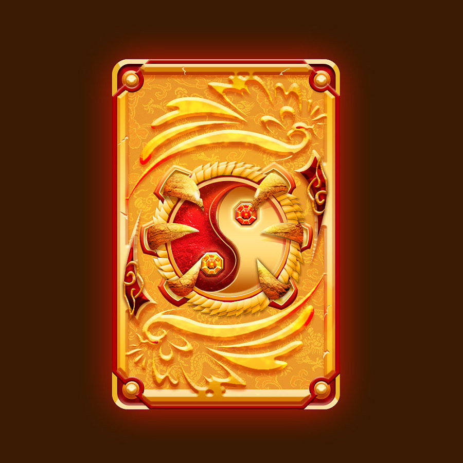 《炉石传说》卡背龙凤呈祥|游戏UI|UI|Qwerty_T