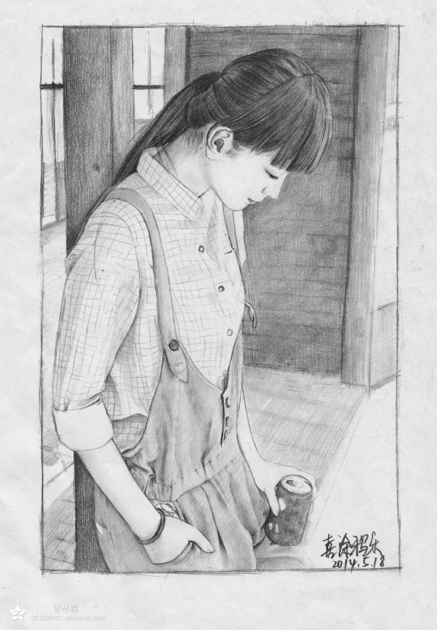 在A4纸上的练习|绘画习作|纯艺术|喜涂鸦乐 - 原