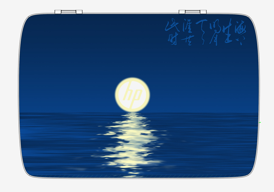 海上生明月|图形\/图案|平面|北极光下 - 原创设计