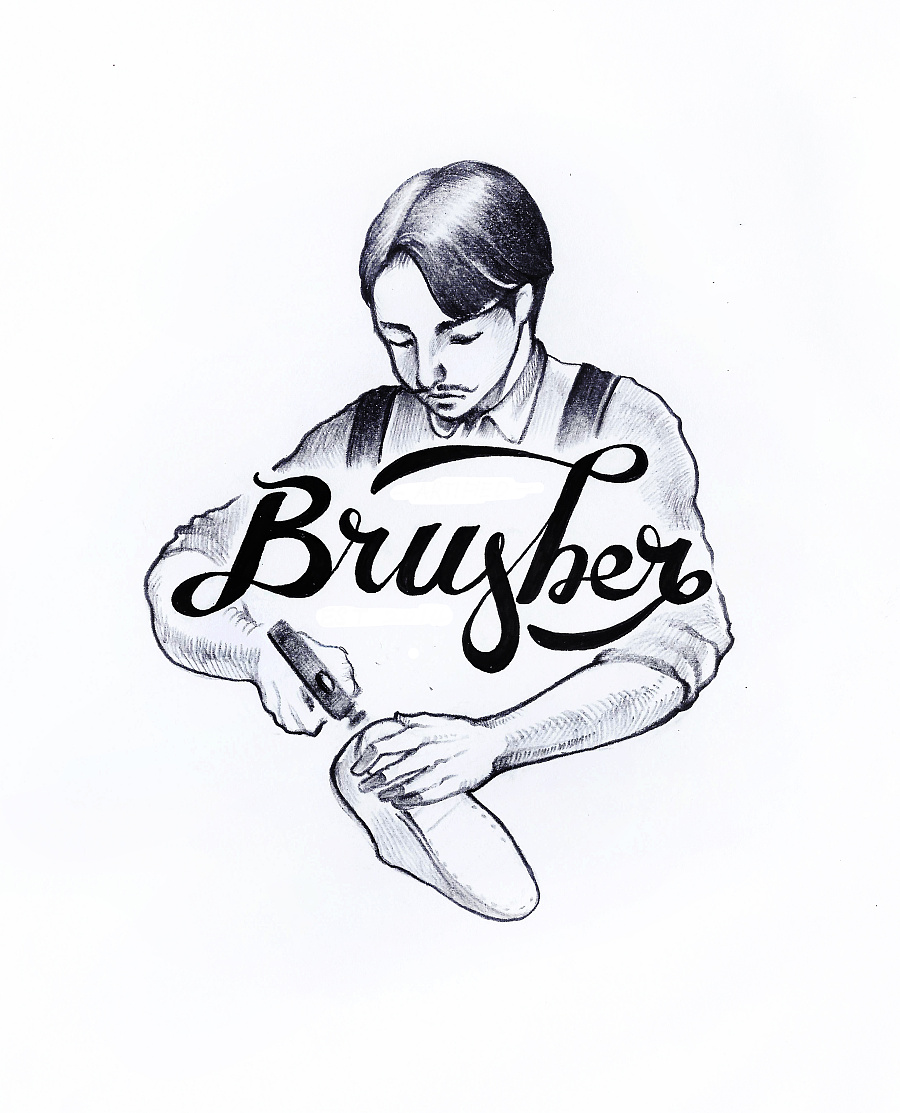 韩国纯手工皮鞋品牌《BRUSHER》 品牌设计