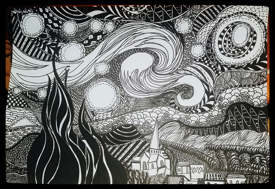 黑白装饰画|其他艺创|纯艺术|张婉妮 - 原创设计作品 - 站酷 (ZCOOL)