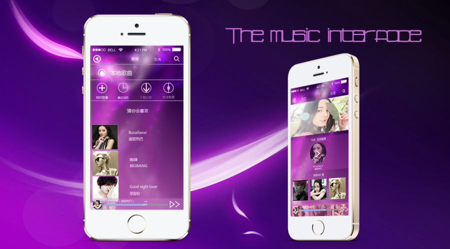 手机排版|移动设备\/APP界面|GUI|月月欧尼 - 原