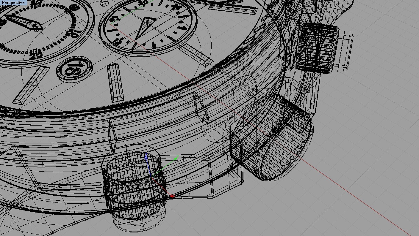 watch render 手表渲染细节图
