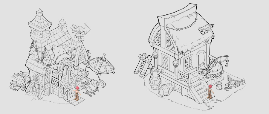 游戏场景单体设计|概念设定|插画|绝对零度第二