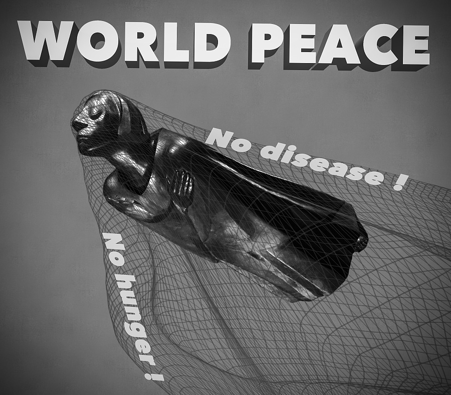 世界和平|海报|平面|叠被子小能手 - 原创设计作
