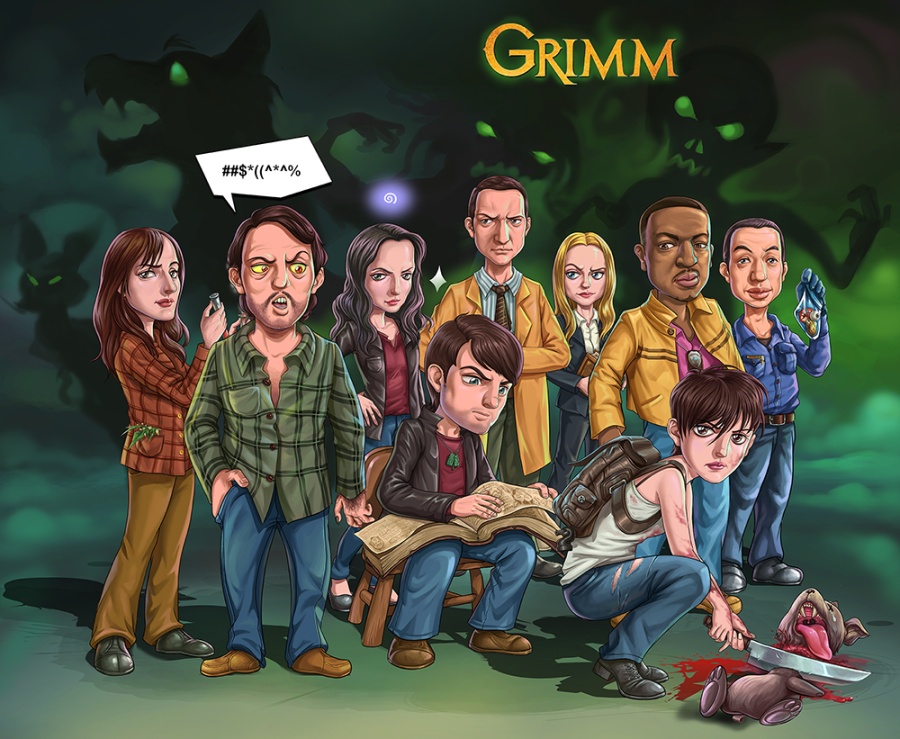 格林美剧!|绘画习作|插画|棉团儿 - 原创设计作品