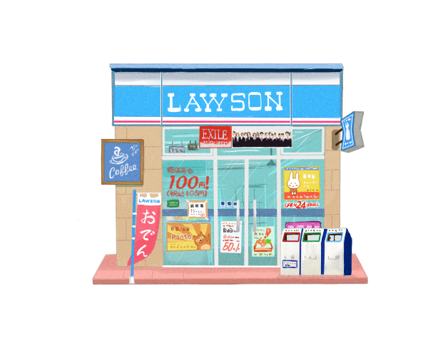 每日一练:lawson便利店小画|插画|插画习作|24ge