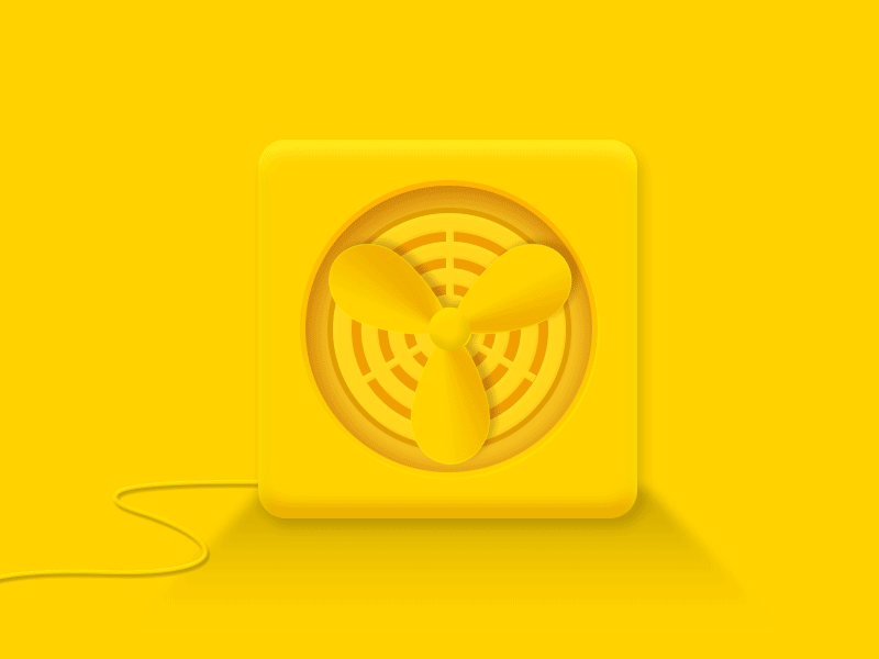 一波风扇写实图标来袭,夏天到了,要买风扇了,看到这个