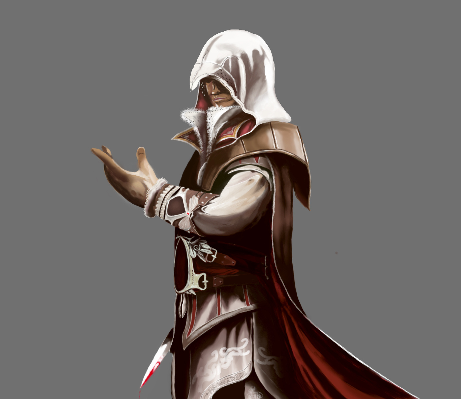 刺客信条主角临摹练习