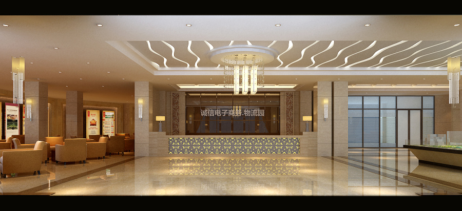 江苏扬州高邮诚信电子商务物流园售楼处|室内