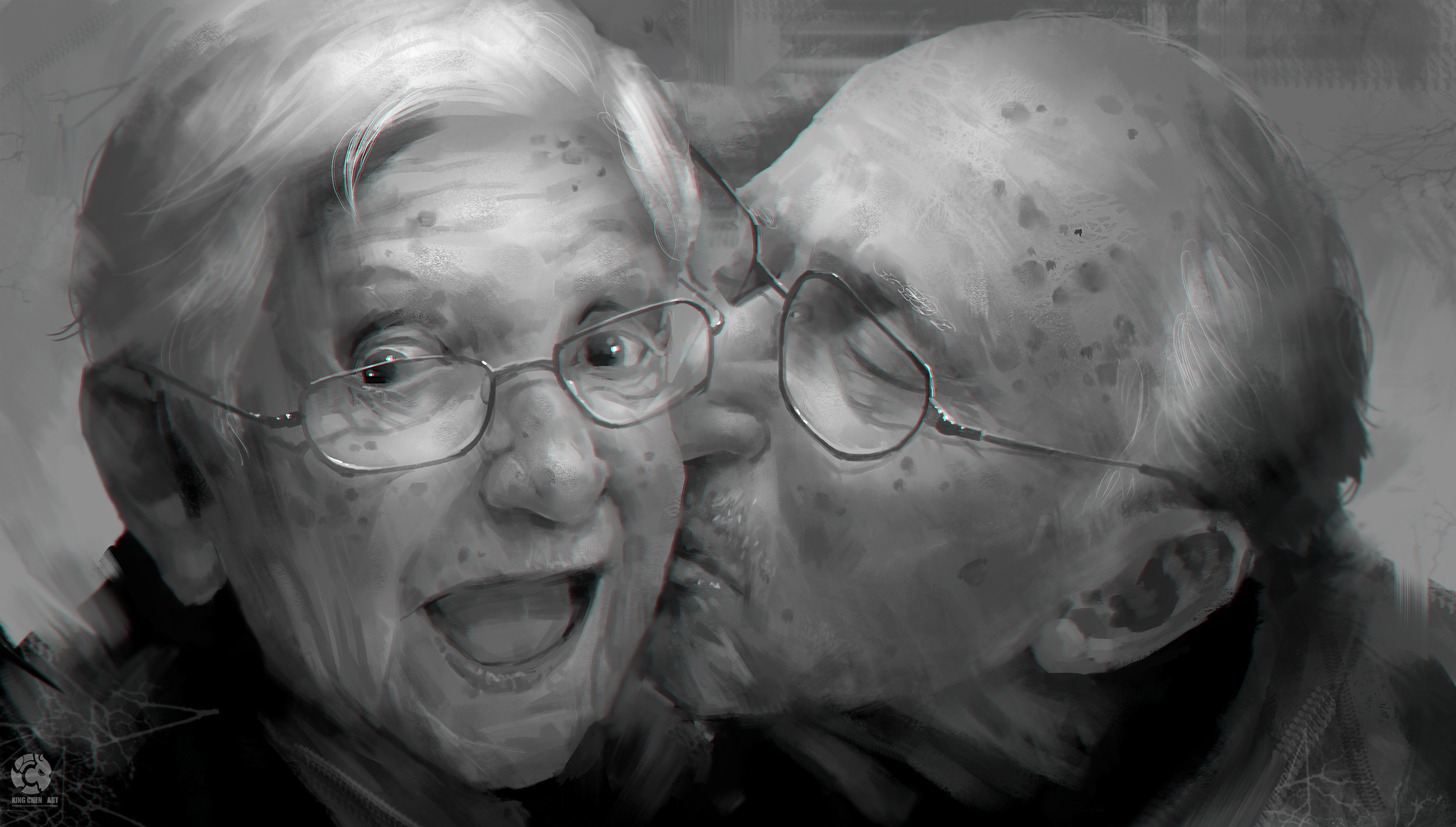 老夫妻|插画|插画习作|星辰1987 - 原创作品 - 站酷 (ZCOOL)