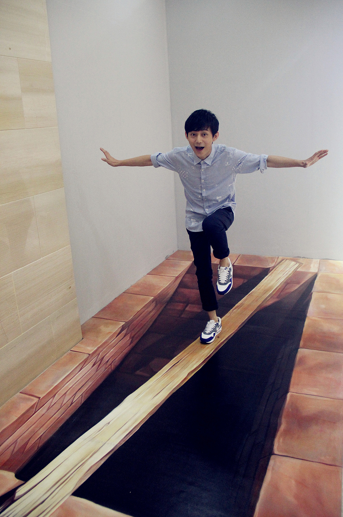 何老师与我的3D画作品留念|三维|展览|隐居火星