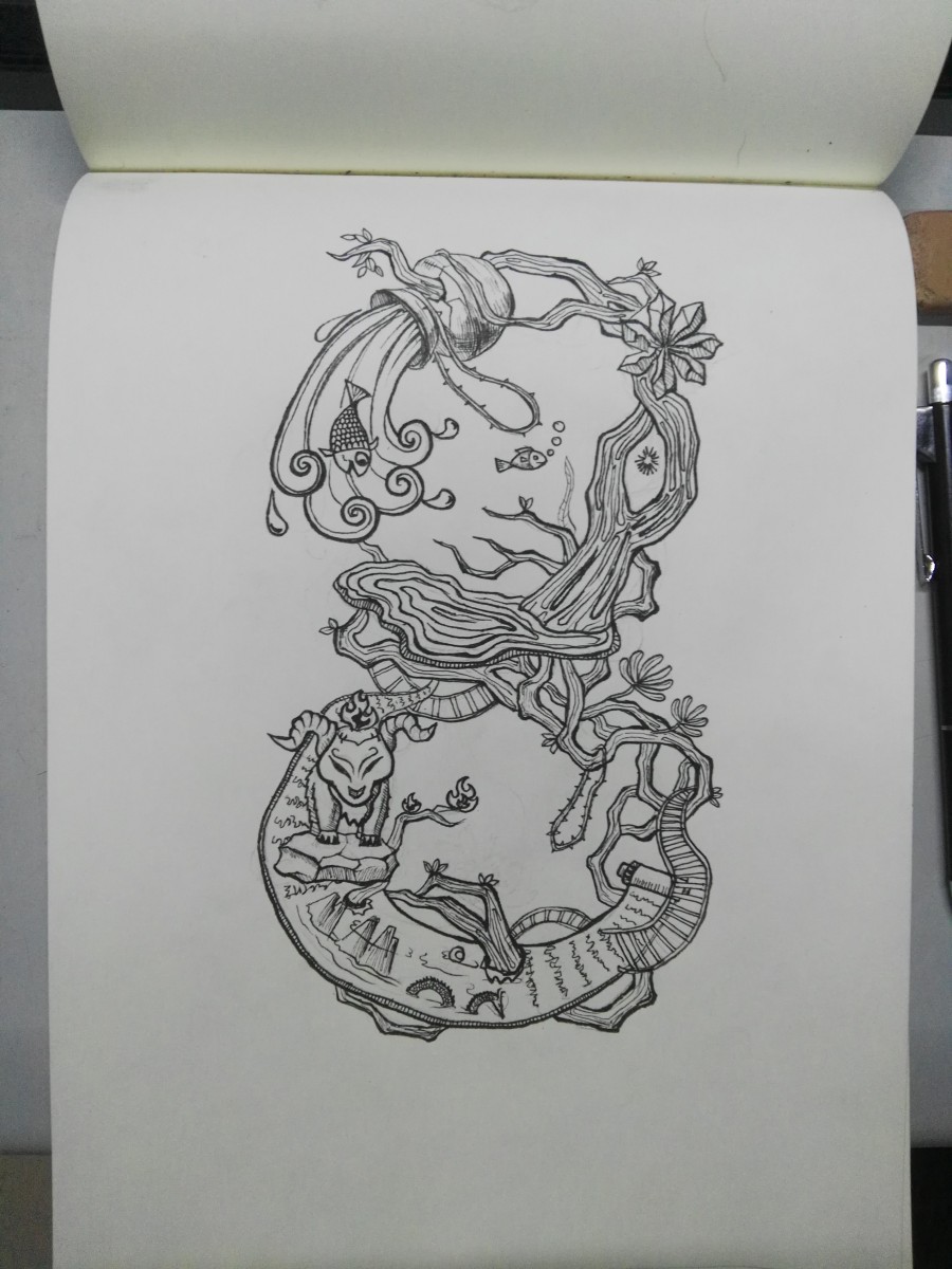 数字变形|绘画习作|插画|上小镜 - 原创设计作品