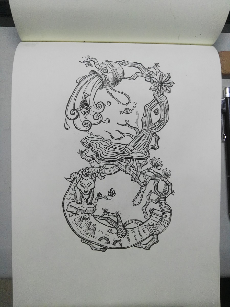 数字变形|绘画习作|插画|上小镜 - 原创设计作品