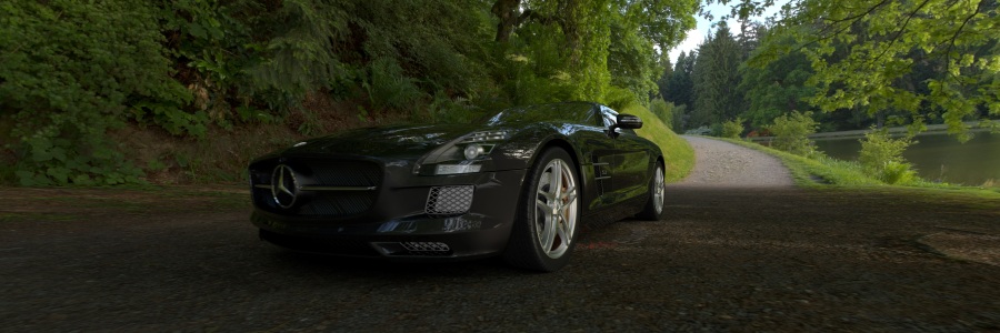 奔驰渲染(收费HDR修图测试)|机械\/交通|三维|玄