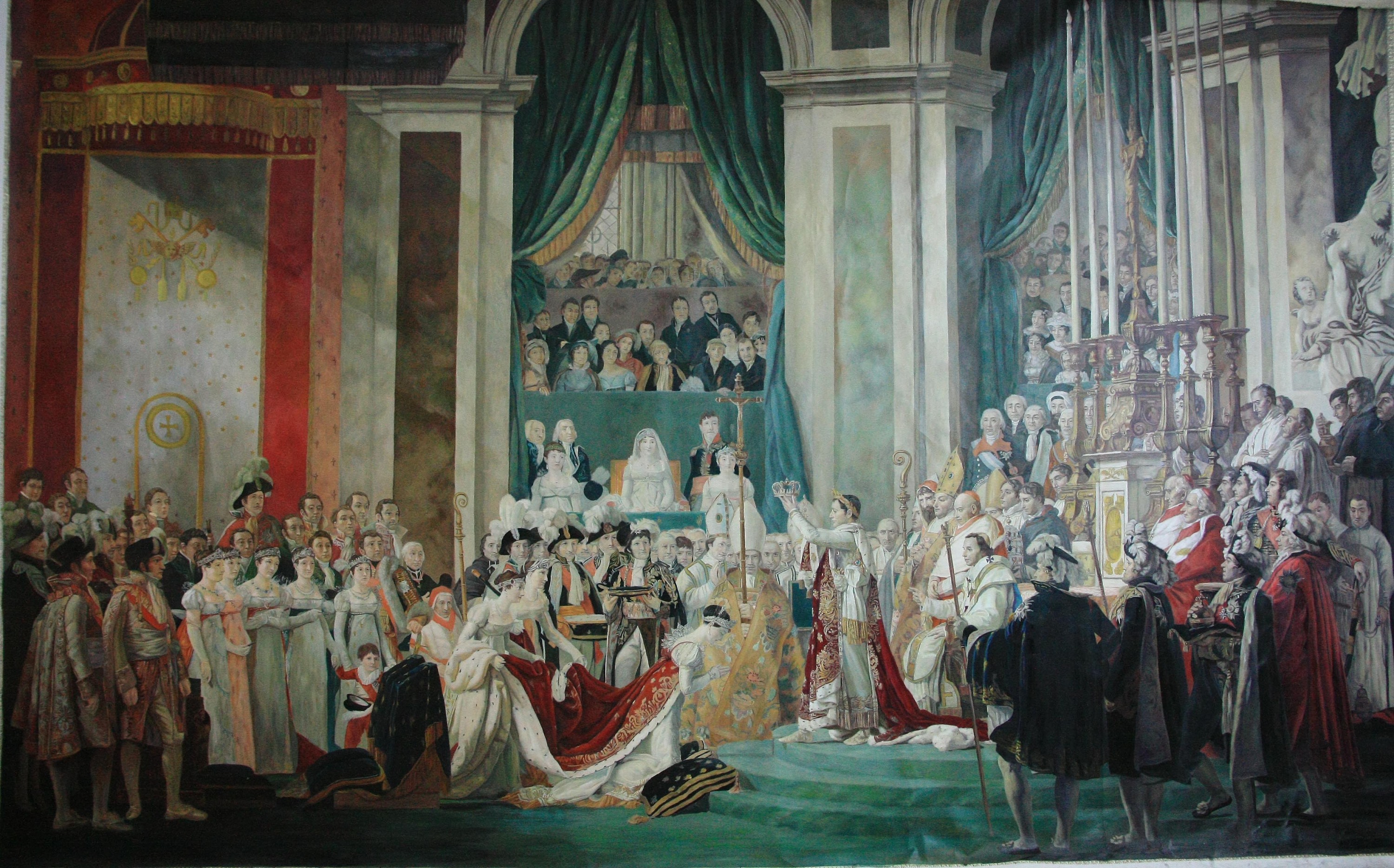 拿破仑加冕油画