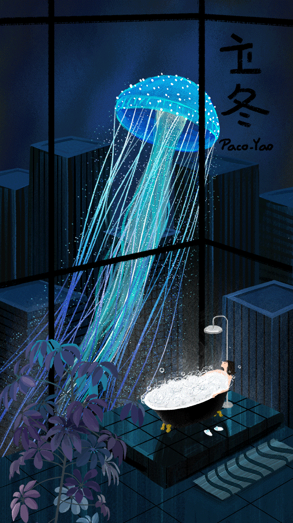 二十四节气【冬】(6图)|插画|其他插画|paco_yao