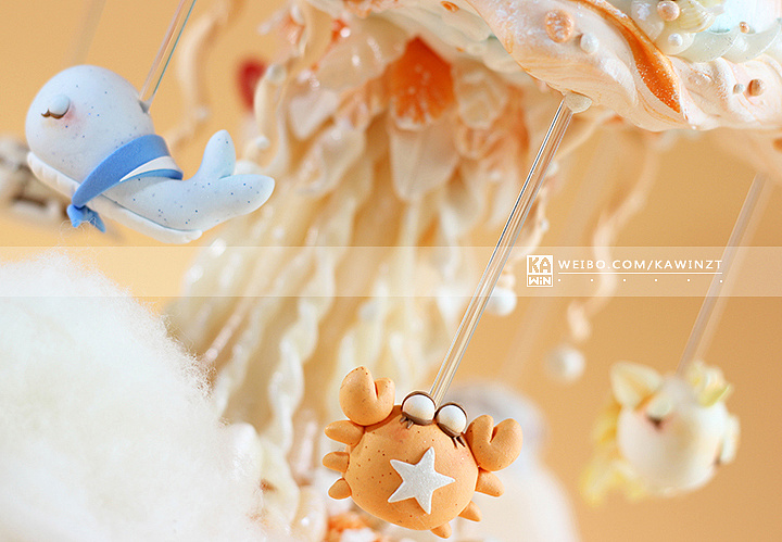 【超轻粘土】旋转水母|手工艺|其他手工|kawinzt