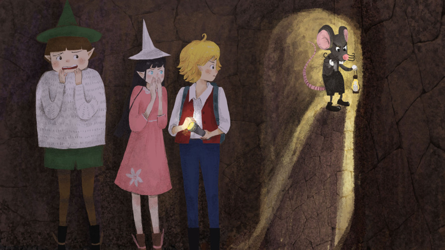 儿童故事插图《勇闯矮人国》--附故事文字说明